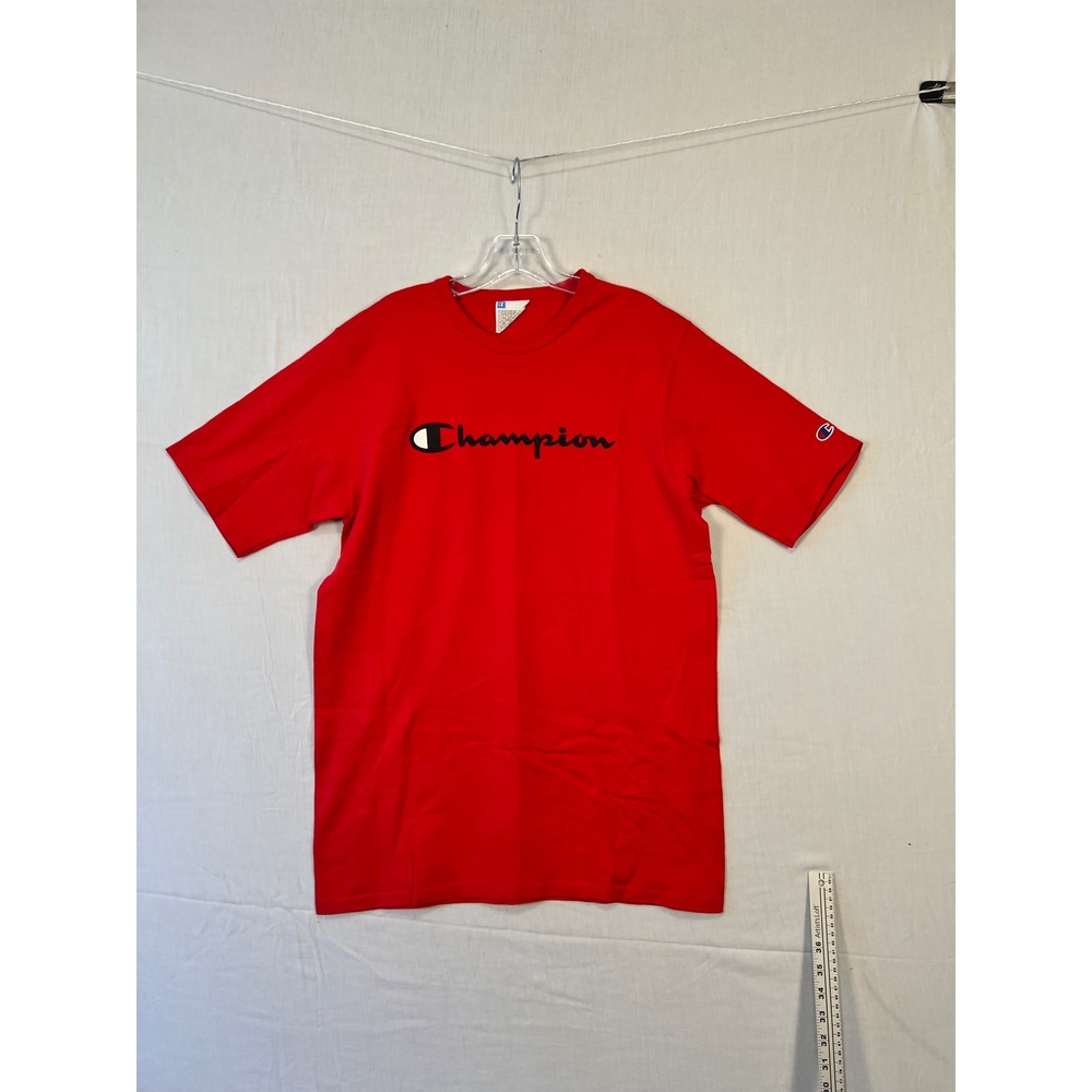Champion Mens Heritage Script Logo T-Shirt Red GT19 2WC Size L